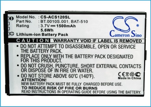 UK Battery for Acer Liquid Metal MT S120 BAT-510 BAT-510 (1ICP5/42/61) 3.7V RoHS - 第 5/5 張圖片