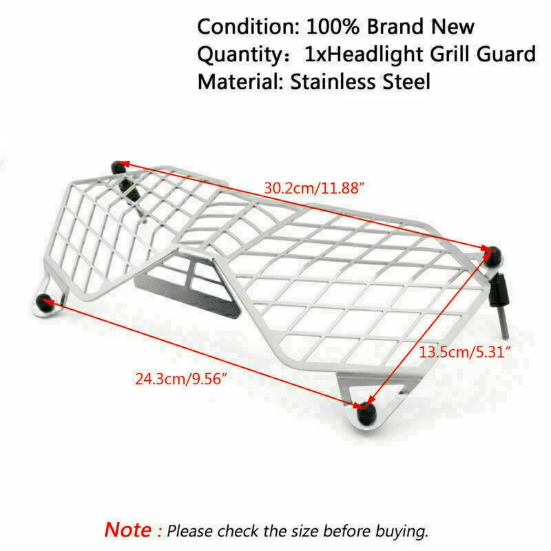 Headlight Protector Grille Guard Cover for Tiger 800 2017 Explorer 1200 E Foto 2 de 4