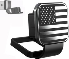 Everhitch Usa Black Chrome Flag Metal Hitch Cover Plug Fits 2 Receivers Everhitch Usa Black Chrome Flag Metal Hitch Cover Plug Fits 2 Receivers