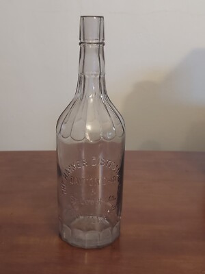 Early HAYNER DISTILLING Pat 1897 Large Glass Rye Whiskey BOTTLE Dayton St Louis