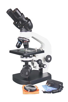 800x Binocular Compound Vet Lab Cordless LED Microscope HLS EHS