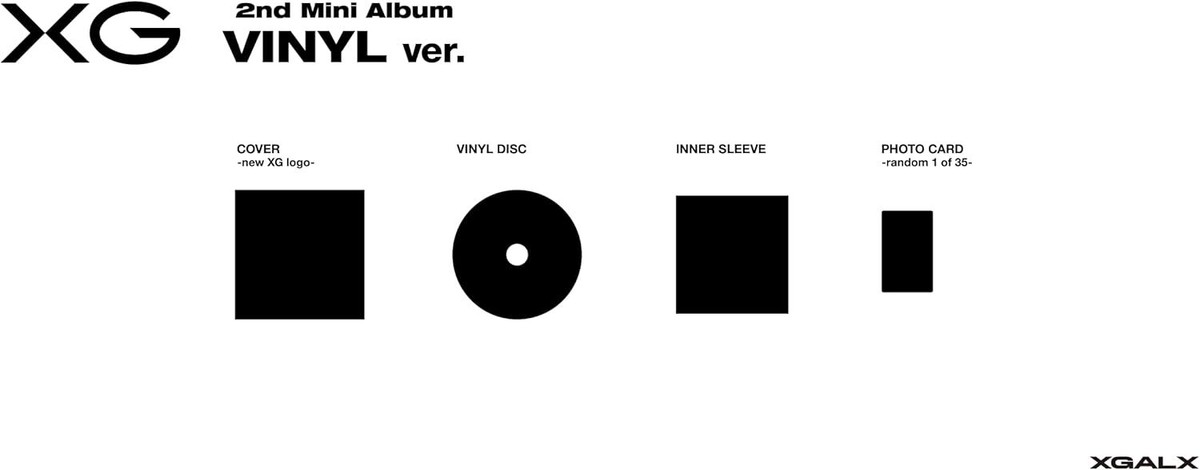 XG AWE VINYL ver. Limited Edition Record 12-inch LP 2nd Mini XG AWE VINYL ver. Limited Edition Record 12-inch LP 2nd Mini