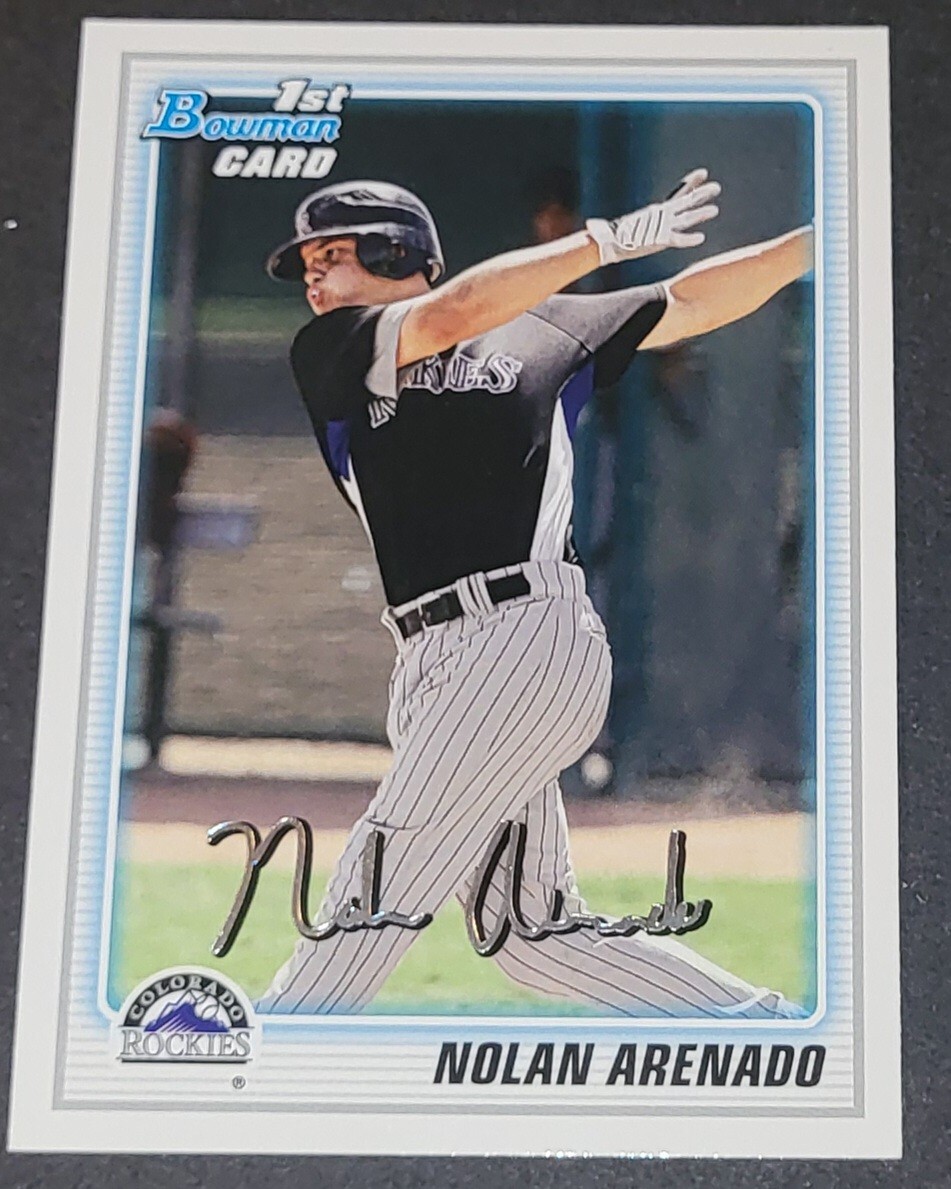 NOLAN ARENADO (RC) 2010 1st Bowman - #BP91 COLORADO ROCKIES/ ST. LOUIS CARDINALS