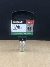 Pro Grade 1/4”, 1/4” Drive, 6 Point Socket, COMB SHIP $1 PER MULTIPLE