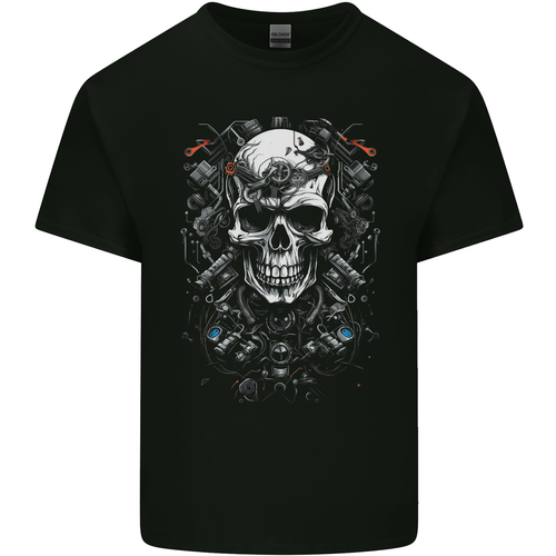 Maglietta Per Bambini Grim Reaper Teschio Morte Gotico