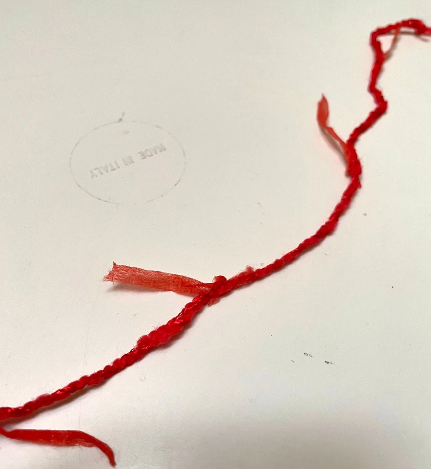 Moda Dea Tutu Geranium Red Fur Type Yarn Nylon Cotton Acrylic Rayon - Image 3 of 4