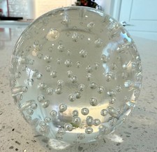 ART DECO POPPING BUBBLES LARGE BALL PAPERWEIGHT HEAVY