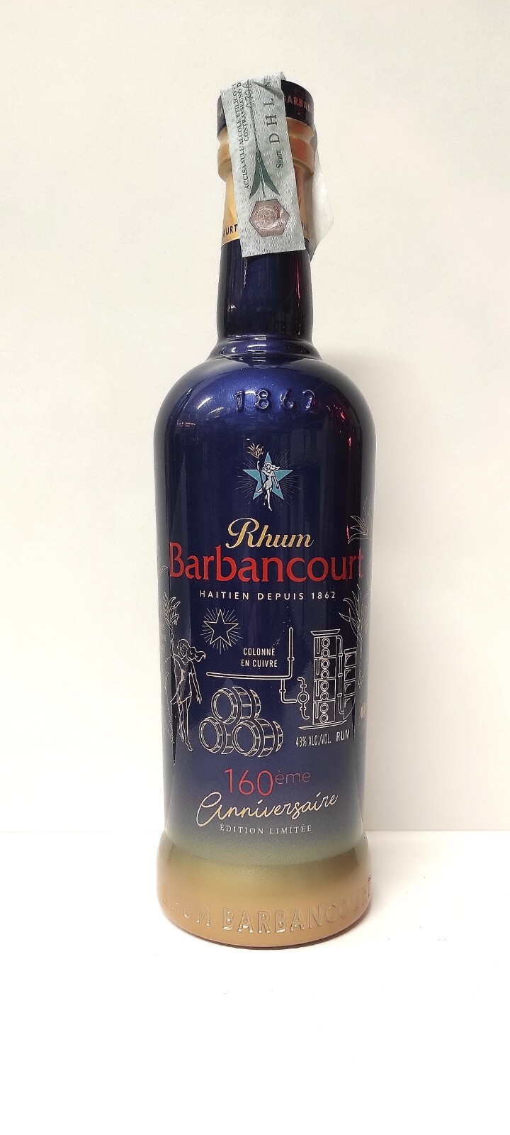 Barbancourt 160th Anniversary 8 ans 43% vol  70 cl