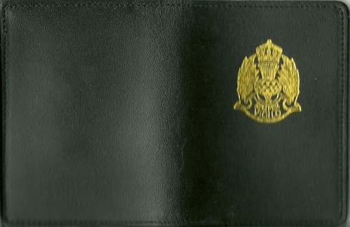 Obsolete Central Scotland Police black leather wallet with badge rare