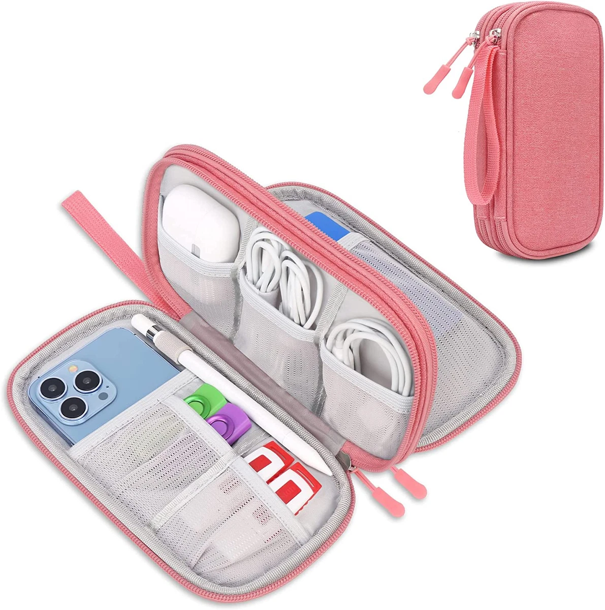 Electronic Organizer Travel Case, Tech Organizer Pouch Bag , Small