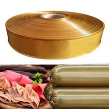 5 Meters Food Grade Yellow Plastic Sausage Casings Width 55mm Shell Inedible