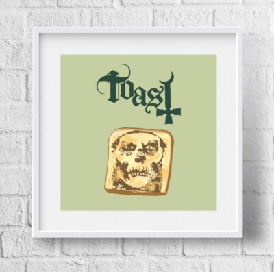 Ghost Parodie Art - Toast (100er weitere Bands verfügbar) Rockband Tobias Forge