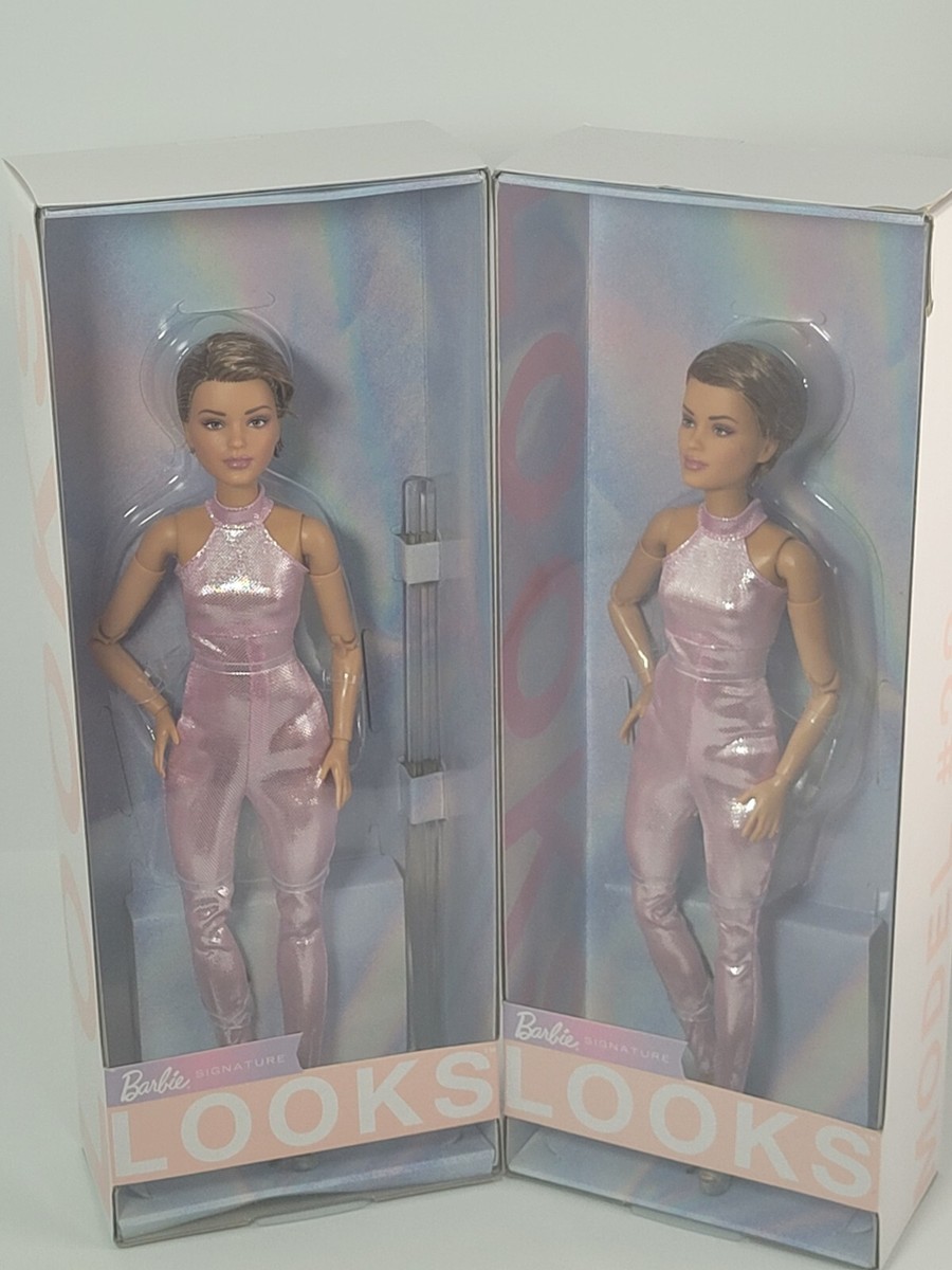 Poupée Barbie Looks N°22 – Tenue Rose Pixie, édition 2023 Mattel HRM14 (NRFB)