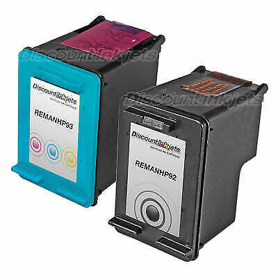 2PK C9362WN C9361WN for HP #92 #93 COLOR/BLACK Ink Cartridge Deskjet 5440v 5420v