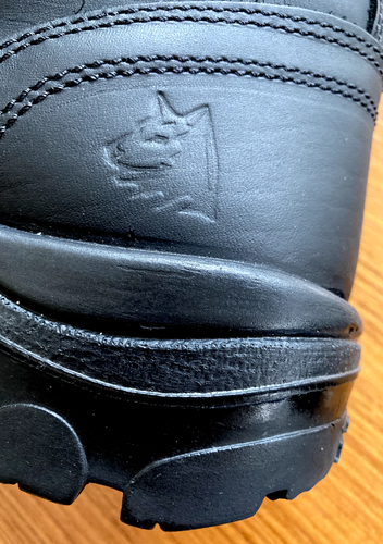 New ~ STEEL BLUE Argyle Work BOOTS Black Steel Cap Ortho Trisole Leather Size 11 - Picture 10 of 13