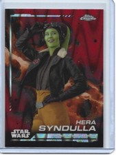 2024 Topps Chrome Star Wars Red Wave HERA SYNDULLA No. 2 j-6