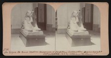 In Gizea great modern musuem Egyptian antiquities Cairo Egypt Old Photo