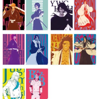 ichiyanaページ BLEACH Ichiban Kuji Clear File 5 Types Complete Set Japan NEW A4