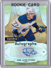 JOHN-JASON PETERKA 21/22 Upper Deck Synergy Autographs Auto Signed Rookie #AR-JP