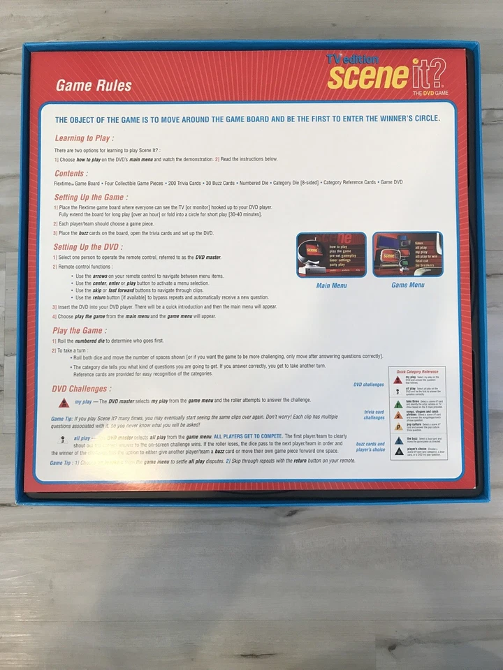 2004 Scene It TV Edition DVD Board Game Screen Life, Trivia Word Play - Image 2 of 4