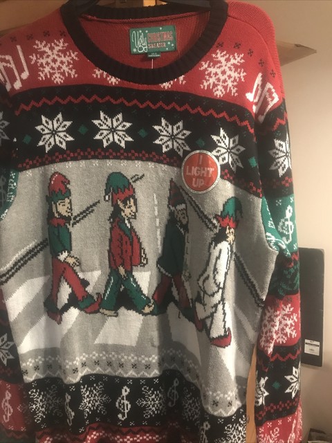 abbey road ugly christmas sweater
