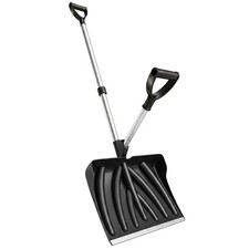 Outsunny Schwerlast Schneeschaufel mit Hilfsgriff und 45 cm breitem Messer