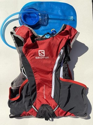Salomon Skin Pro Set 10 Plus 3 Hydration Running vest Red Gray camelbak Bladder