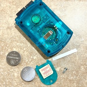 SEGA Dreamcast Clear Aqua Blue Visual Memory Unit VMU DC  HKT-7000 US Seller