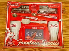 Coca-Cola Company Fountain Service Set Worh Spoons &Hershey's New In Box