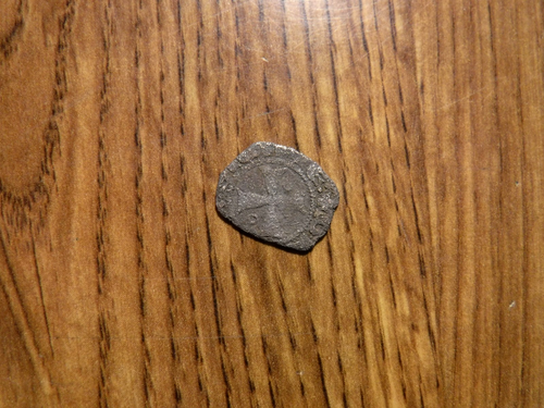 SIZILIEN MITTELALTER DENARE KUPFER MÜNZE CHARLES 1268-1282 (T415) - Bild 1 von 2