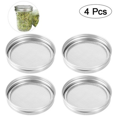  Omeunona 4 stücke Edelstahl Speisebildschirm Speisen Lids Für Rundmund Canning