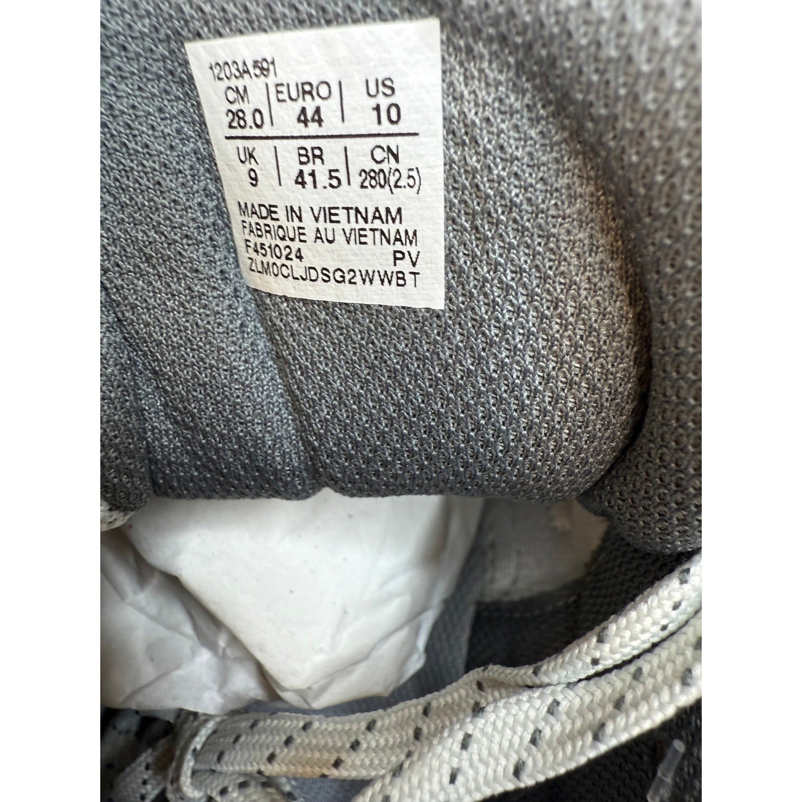 Asics Gel-Kinetic Fluent Glacier Grey Steel Sneakers 1203A591 Mens 10 WBH thumbnail 5