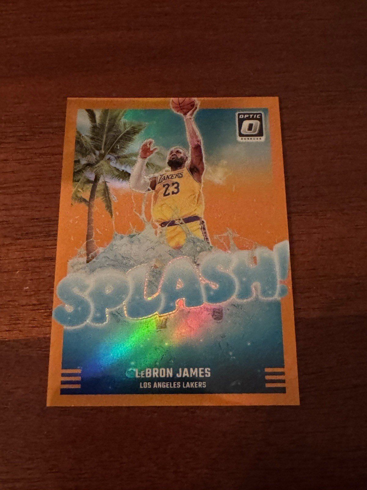 2024-25 Panini Donruss Optic - Splash! LeBron James #5 Orange Prizm /39