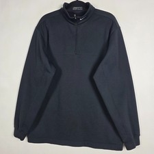 Nike Fit Therma Golf 1/4 Zip Activewear Men Large Long Sleeve Black Pullover Top