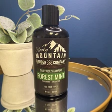 Rocky Mountain Barber Company Men's Shampoo 8 oz- Tea Tree Oil, Peppermint