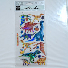 Sticko Multicolor Dinosaurs Scrapbooking Stickers, Dinosaur Theme Stickers