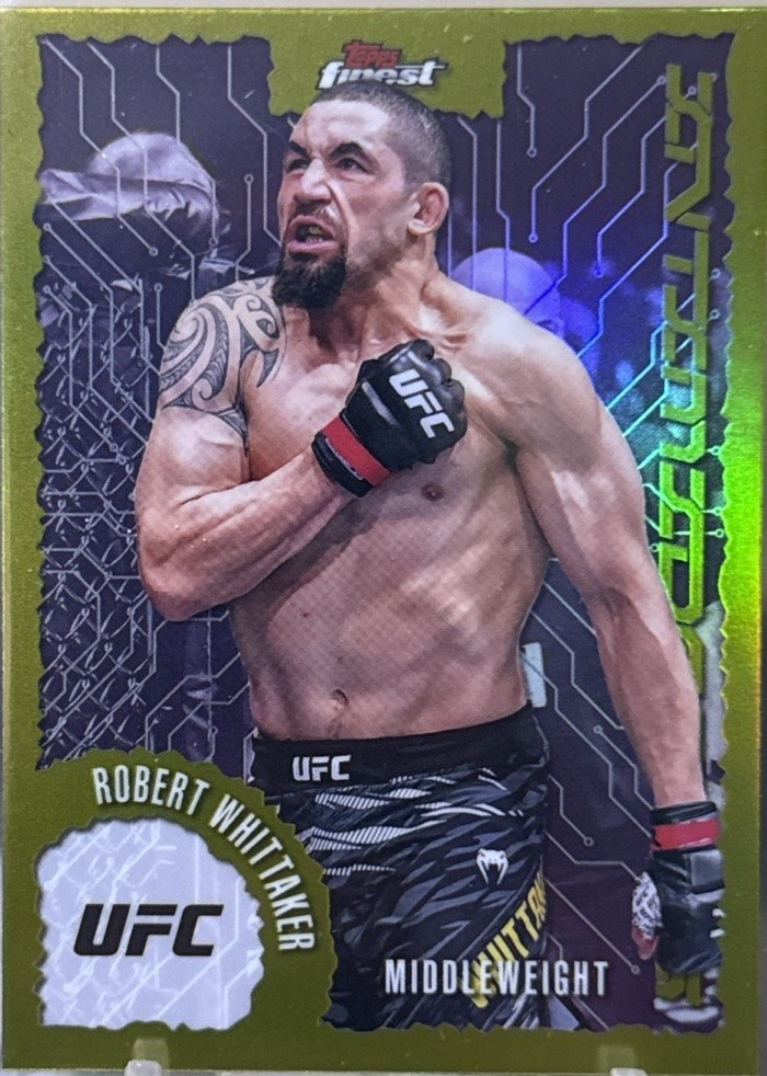 2025 Topps Finest UFC - Intimidators Robert Whittaker #IT-30 Refractor ...