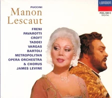 ◆Free shipping◆Puccini: Opera "Manon Lescaut" ~ Freni, Pavarotti, Levine,