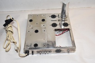 PIEZA AMPLIFICADOR Dynaco CHASIS CROMADO MK III vintage con piezas pequeñas