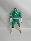 Vtg Power Rangers Turbo Flip Head Figure Triple Action Green Ranger Complete