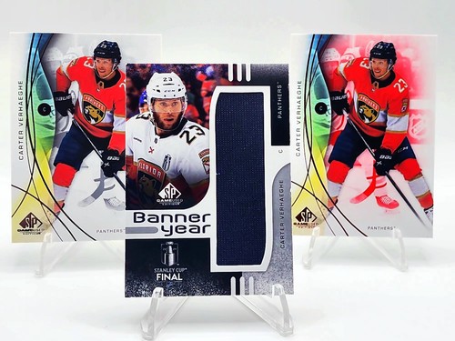 Carter Verhaeghe #BYSC-CV 2024 SP Game Used Stanley Cup Finals Banner Year Relic card