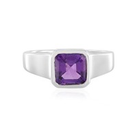 Cavill Silberring Mit 1,33Ct Amethyst Oktagon Schliff Platinum 925- Echtschmuck