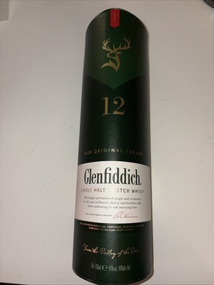 Glenfiddich Whisky 12 Jahre Single Malt Scotch Whiskey Spirituose 40% 0.7 L