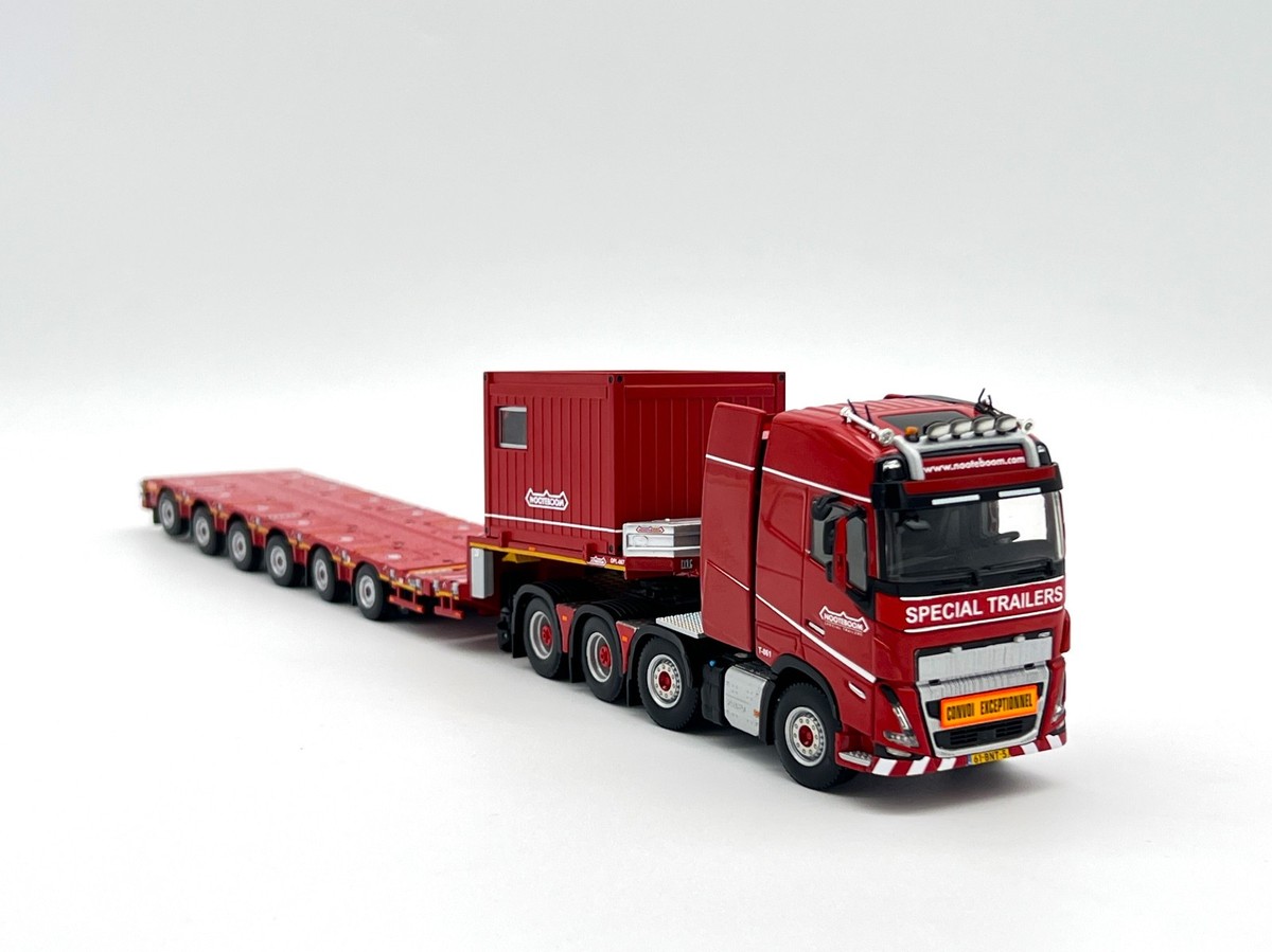 Volvo FH5 8x4 lowloader trailer+10ft container 