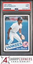 1985 TOPPS #765 WILLIE RANDOLPH YANKEES PSA 9