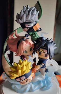MEGAHOUSE Naruto Shippudin Team 7 Assemble! FIGUNITY Excellent Condition!
