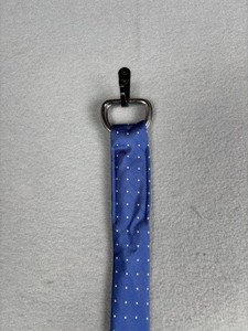 J.Crew Tie Womens S/M Blue White Polka Dot 100% Silk Skinny Slim Necktie Dress
