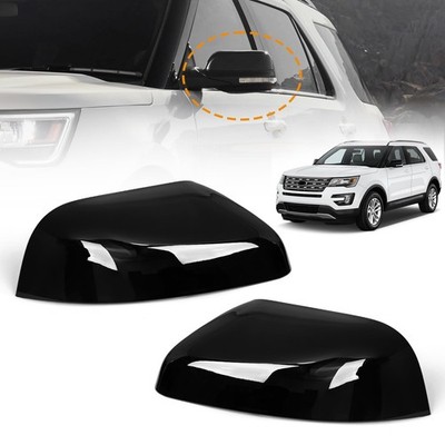 AMSPRAC Side Mirror Cover Caps Compatible with Custome Design, Glossy Black 