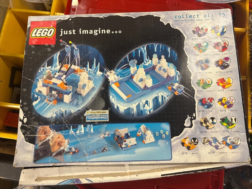 Lego Racers Xalax Ice Ramp Racers 4579 incompleto con caja Foto 2 de 3