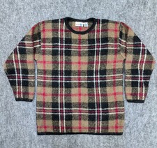 Vintage Paul Harris Design Mohair Acrilic Sweater Women's Medium Small Brown 90s